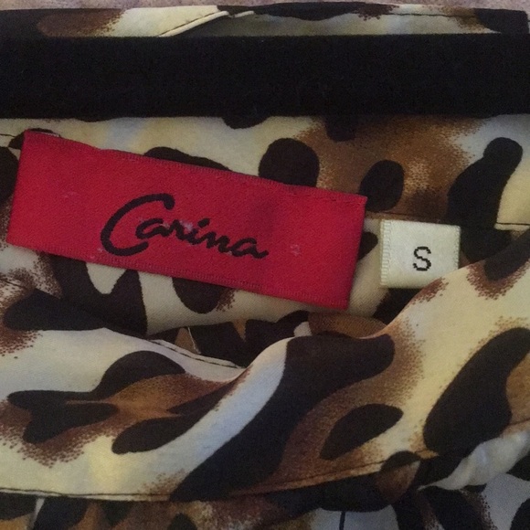 Animal print tie sleeved blouse - Picture 5 of 5